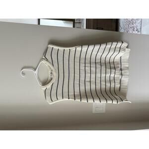 Madewell Women's Striped Knit Vest XL